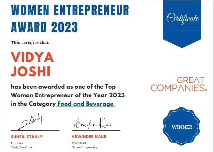 2023 - Great Companies - Women Entrepreneur Award